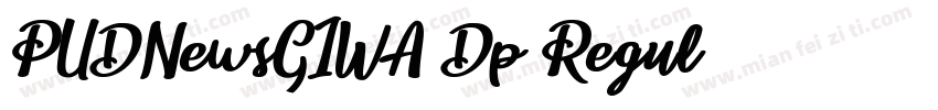 PUDNewsGIWA-Dp Regul字体转换